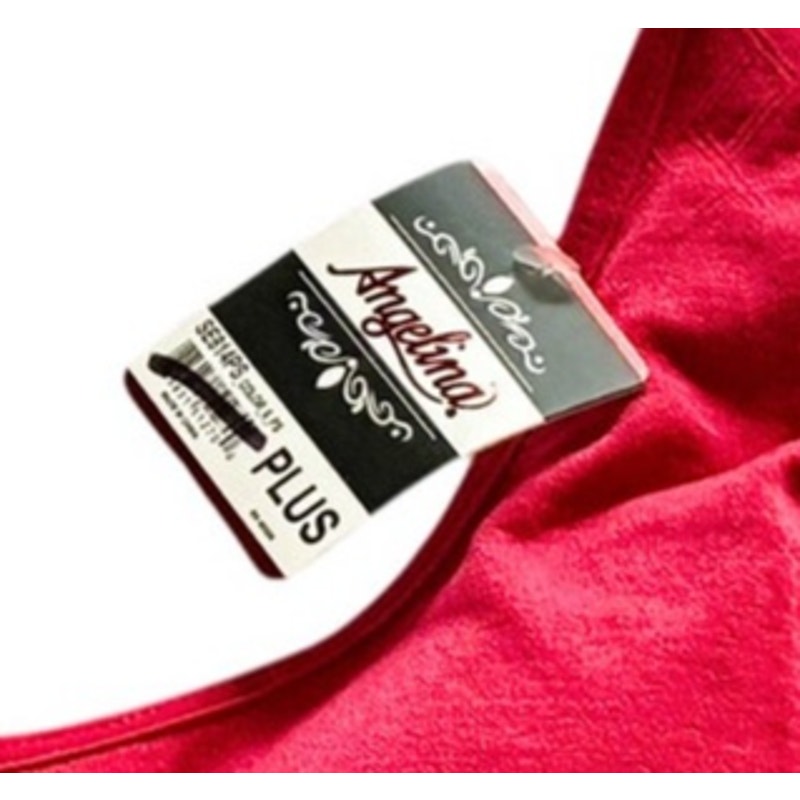 NWT ~ ANGELINA Women's Plus Size Red Sports Bra