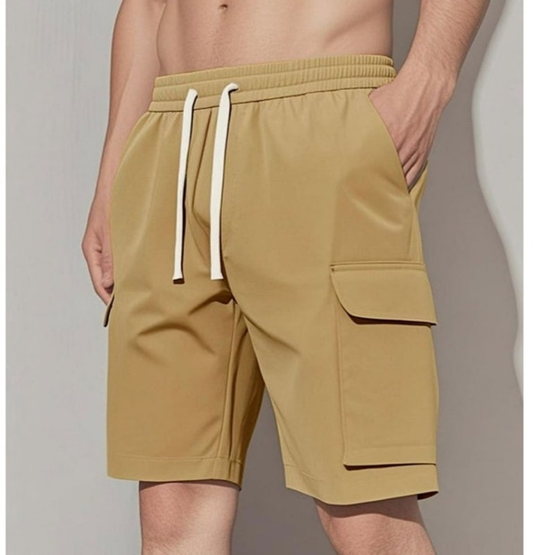 NWT ~ Set/3 Pairs of Men's Classic Fit Casual Cargo Shorts with 4 Pockets ~ MED