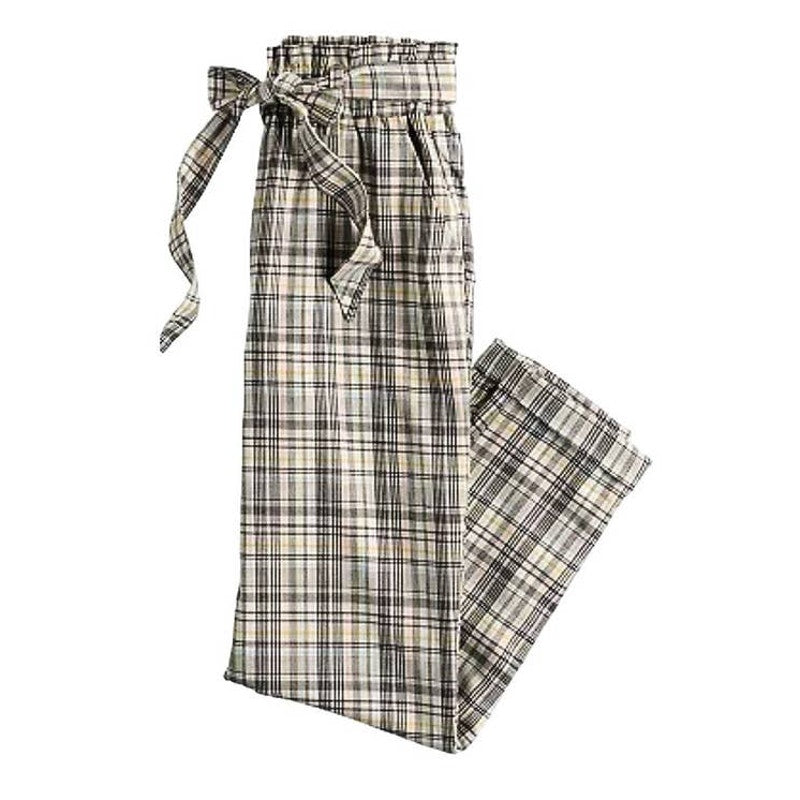 NWT ~ SO Black & Gray Paperbag Tapered Leg Cotton Pants ~ Juniors Womens Size 11