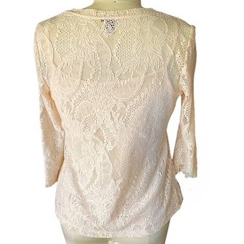 NWT ~ DANA BUCHMAN 2 Piece Lace Top & Cami Set ~ Women's Camisole Size MEDIUM