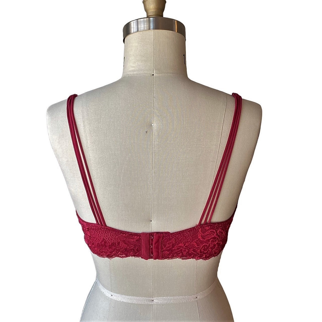 NWT 2 BELLINI Lace Underwire Black & Red Bras ~ Womens Bra Size 40C