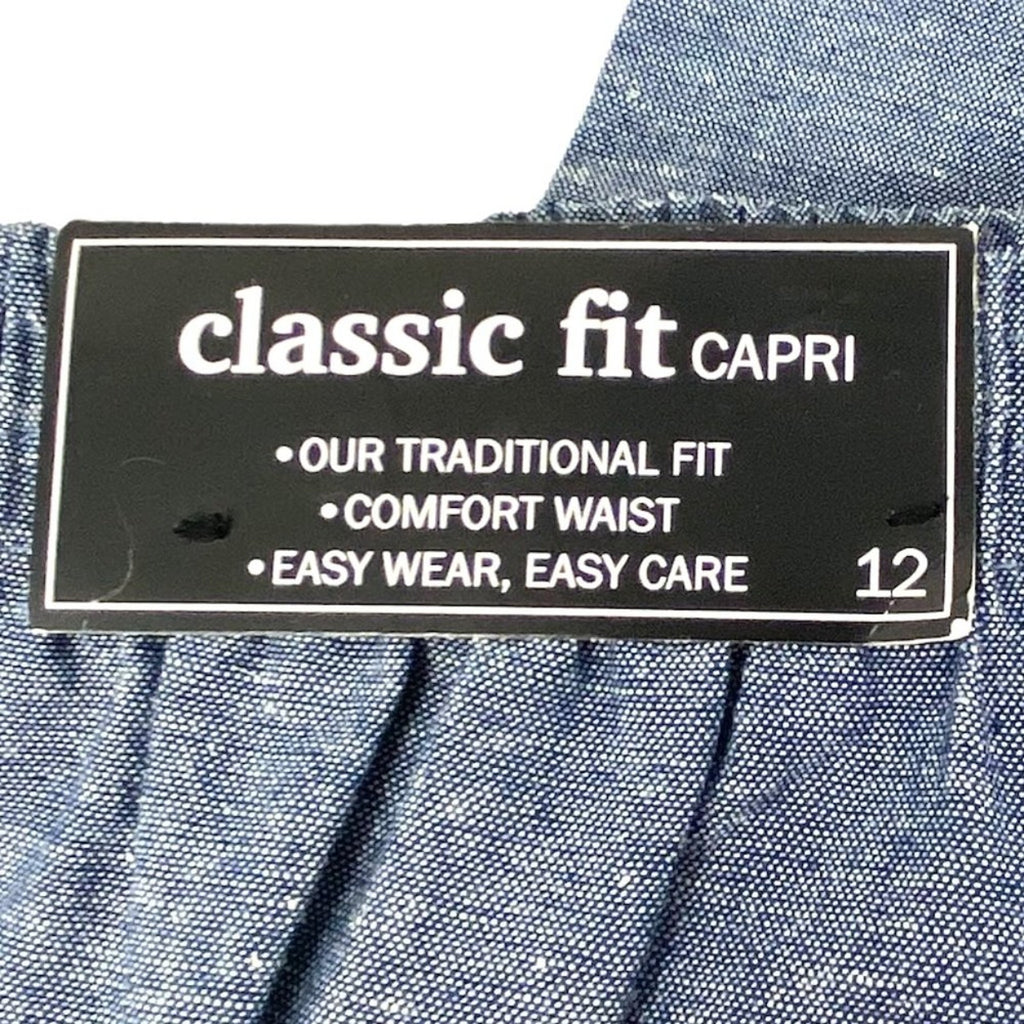 NWT ~ ALFRED DUNNER Classic Fit CAPRI Cotton Pants ~ Women's Size 12