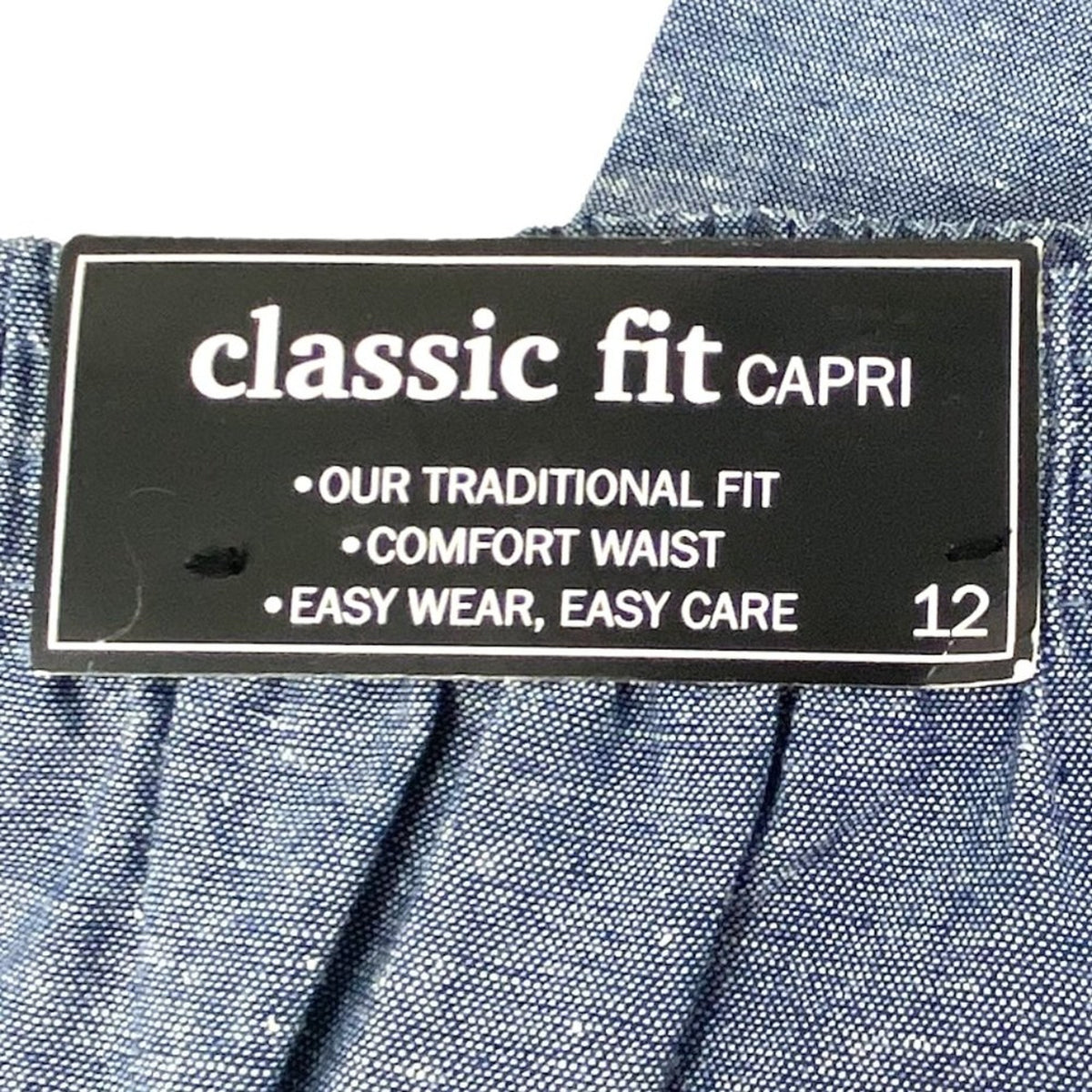NWT ~ ALFRED DUNNER Classic Fit CAPRI Cotton Pants ~ Women's Size 12