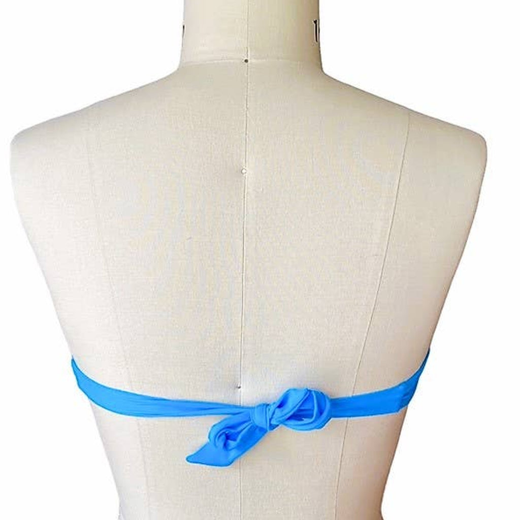 NWT ~ XHILARATION Removeable Straps Blue Bikini Top ~ Womens Size SMALL