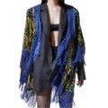 NWT ~ URBAN OUTFITTERS Bohemian Velvet Fringe Boho Poncho Open Sheer Kimono