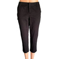 NWT ~ JC PENNEY JCP Black Cotton Capri Pants ~ Women's Size 8P