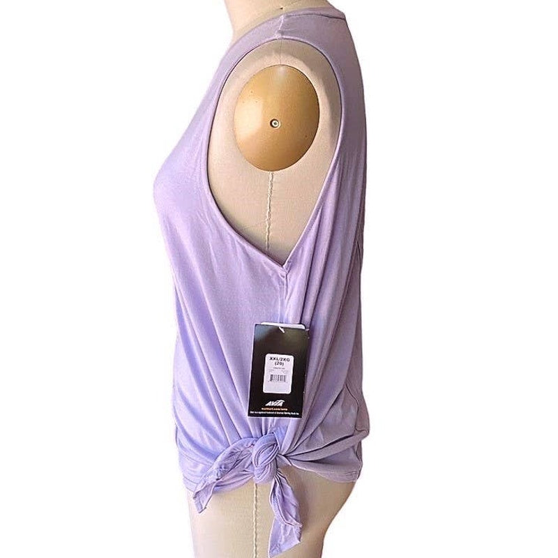 NWT ~ AVIA Lavender Purple Activewear Commuter Tank Top ~ Women's Plus Size XXL
