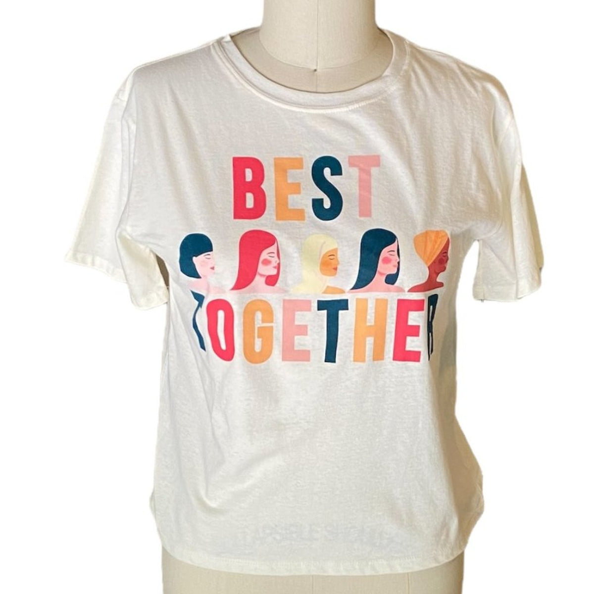NWT ~ BEST TOGETHER T-Shirt Women's Diversity Top ~ Women's Size MEDIUM