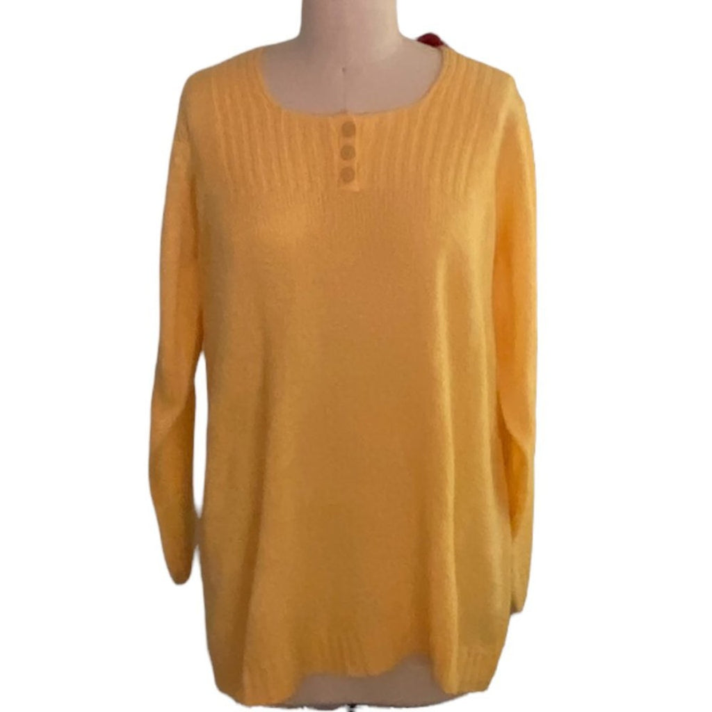 BRAND NEW Ladies Mustard Gold Yellow Summer Sweater ~ Avenue ~ Size 18/20 ~ NWT