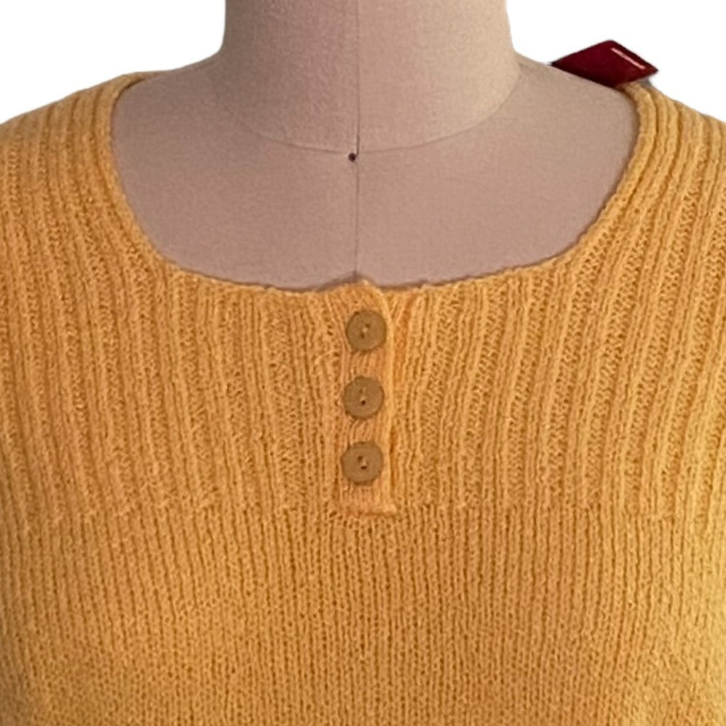 BRAND NEW Ladies Mustard Gold Yellow Summer Sweater ~ Avenue ~ Size 18/20 ~ NWT