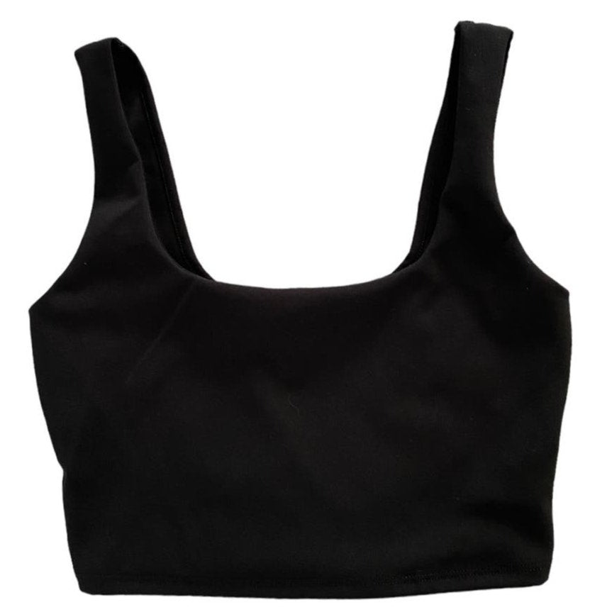 NWT ~ 21 SAINTS Sleeveless Black Square Neck Halter Cami Top ~ Women's Size XL