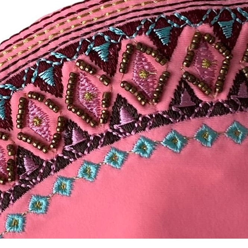 NWT ~ Mystic Coral Push Up Embroidered & Beaded Bikini Top Swimsuit ~ Size 8/10