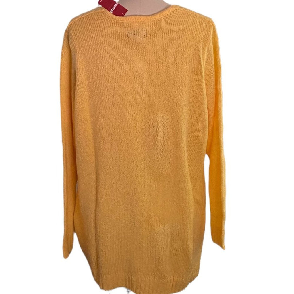 BRAND NEW Ladies Mustard Gold Yellow Summer Sweater ~ Avenue ~ Size 18/20 ~ NWT