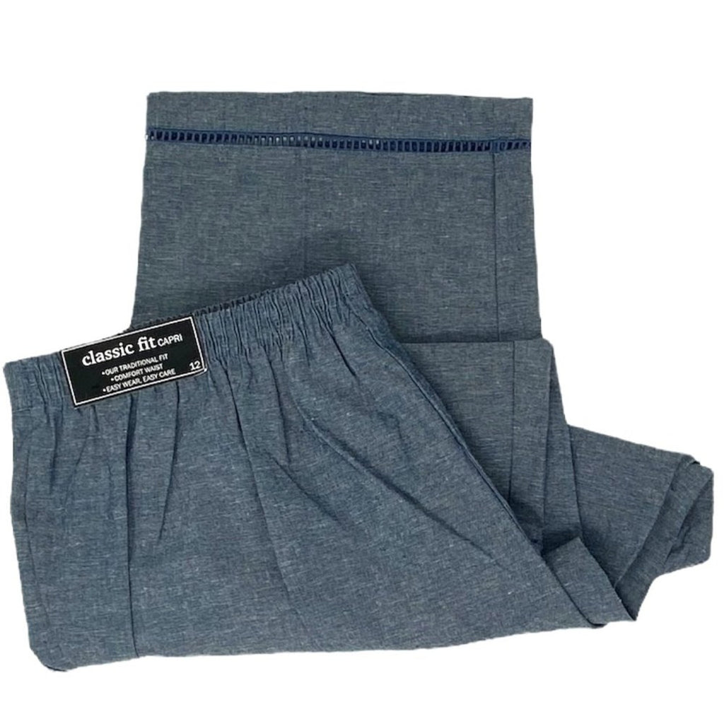NWT ~ ALFRED DUNNER Classic Fit CAPRI Cotton Pants ~ Women's Size 12
