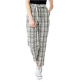 NWT ~ SO Black & Gray Paperbag Tapered Leg Cotton Pants ~ Juniors Womens Size 11
