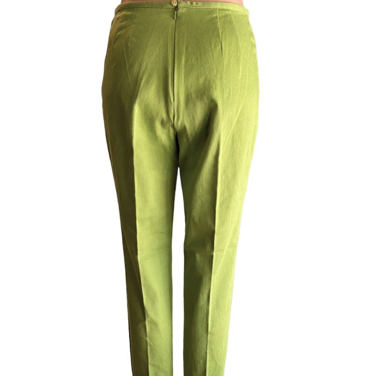 NWT ~ Lime Green Skinny Cotton Pants by Campagnie International Express~ 9 / 10